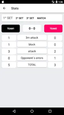 Sport Stats android App screenshot 1